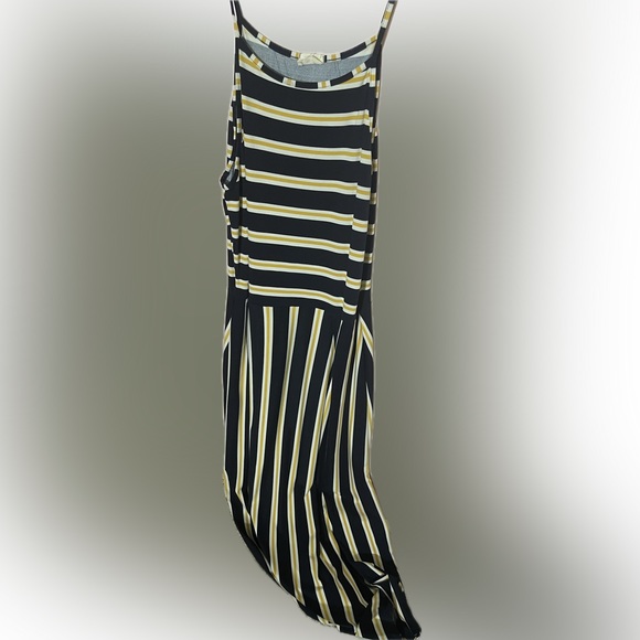 Caution to the Wind Maxi Striped Dress Sz Lrg - Picture 4 of 7